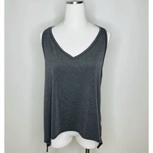 Lululemon Watch Me Flip Tank Womens 2 Gray Reversible Yoga Athleisure Archive